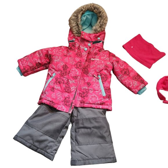 12m 2-Piece Snowsuit With Bonus Hat & Neck Warmer - Picture 12 of 13